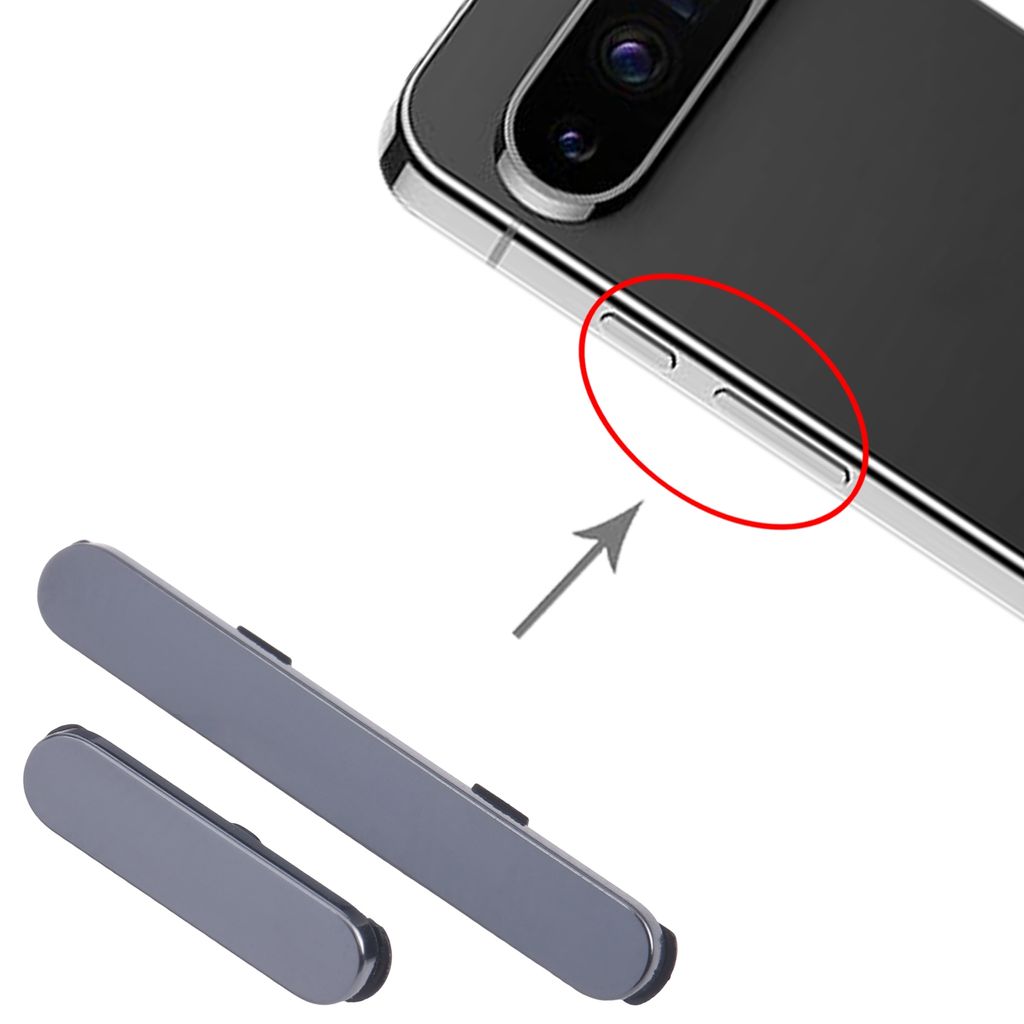 Boutons Power Et Volume Pour Google Pixel 9 / 9 PRO - Vert - Compatible Universel
